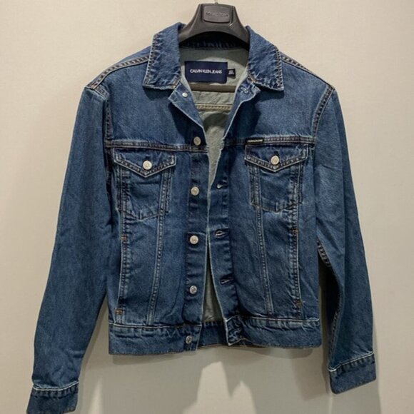 Calvin Klein Denim Trucker Jean Jacket - Picture 12 of 13